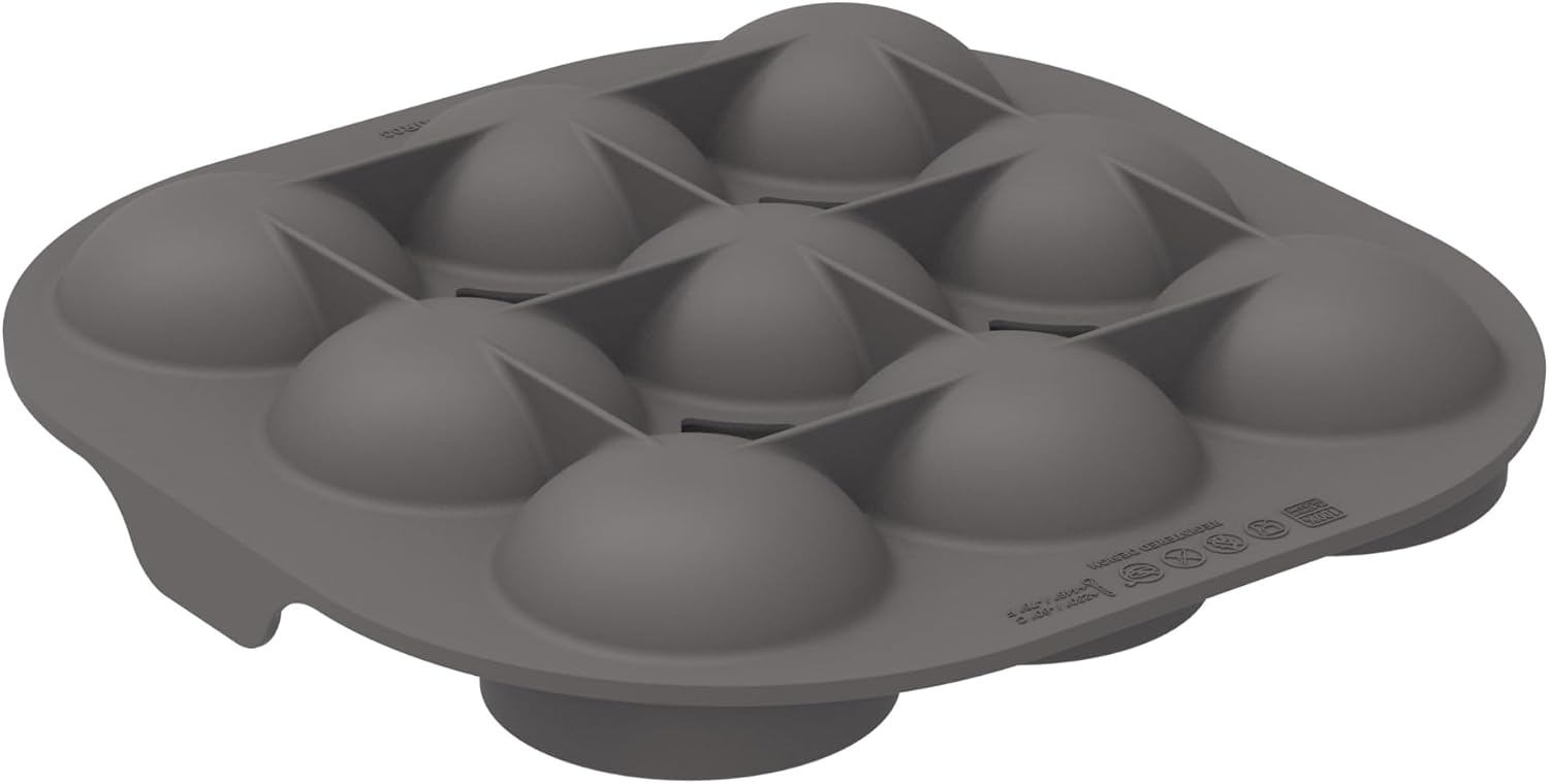 Silikomart | 70.193.55.0065 Silfry EGG Silicone Mould with 9 Cavities is perfect for cooking eggs with air fryer - 215 x 215 h 36 mm. ø58 h 34 mm
