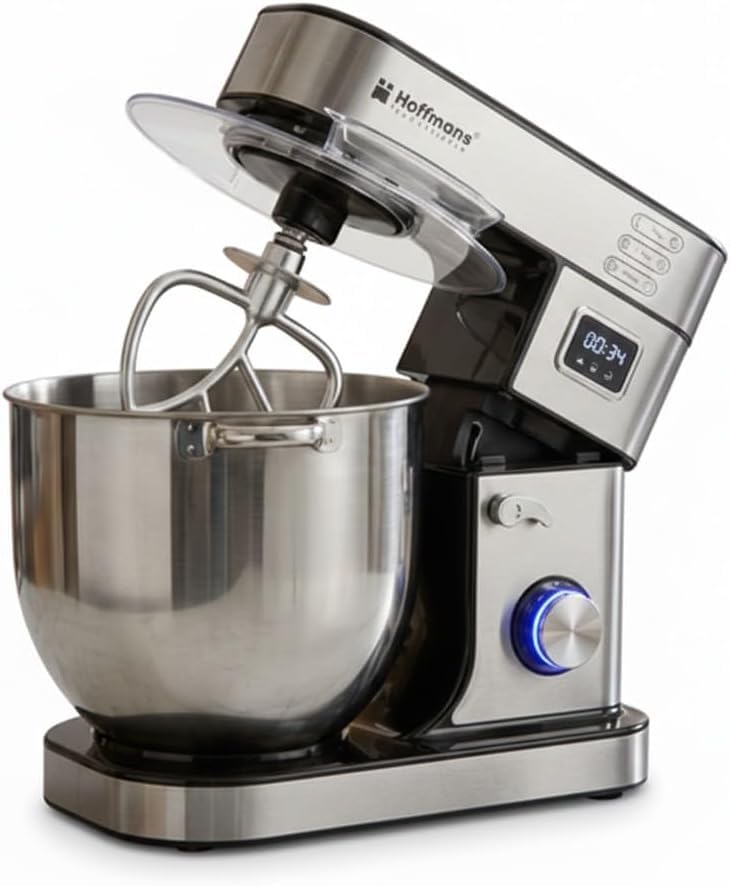 HM-8081 Hoffmans Heavy Duty 15L Smart Stand Mixer, 2000W with LED