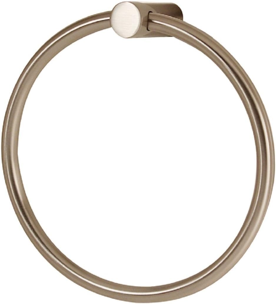 Alno A7040-SN Spa 1 Modern Towel Rings, Satin Nickel, 6