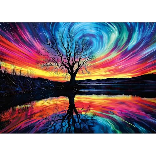 Blueforest Aurora Sky 1000 Piece Jigsaw Puzzle for Adults