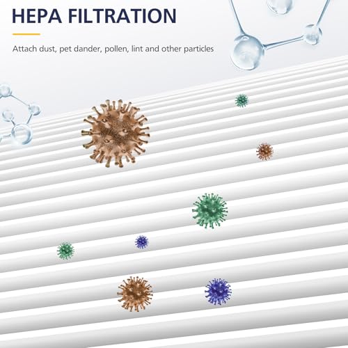 Image of 2 Pack FLT5000 HEPA Replacement Filt-er C with 6 Pack Activated Carbon for G-Guardian AC5250PT AC5000 AC5000E AC5300B AC5350B AC5350BCA AC5350W CDAP5500