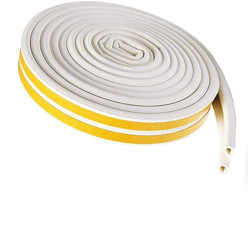 K.B. SALES D Shape Self-Adhesive EPDM Sealing Strip Rubber Window Sealing Strips Door Sealing Strip for Home Door Sound proofing Self-Adhesive Gap Sealing Tape Car 1PCS (6 Meter) (2 X 3 M, White) (B0CDRJN9HR) Amazon Price History, Amazon Price Tracker