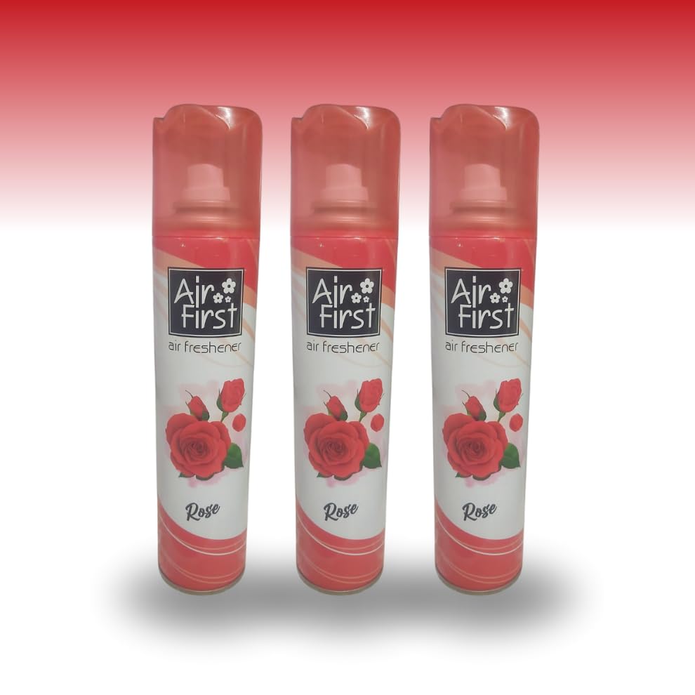 Image of Room Spray Air Freshener Combo Pack of 3 (300ml + 300ml + 300ml) (Rose)