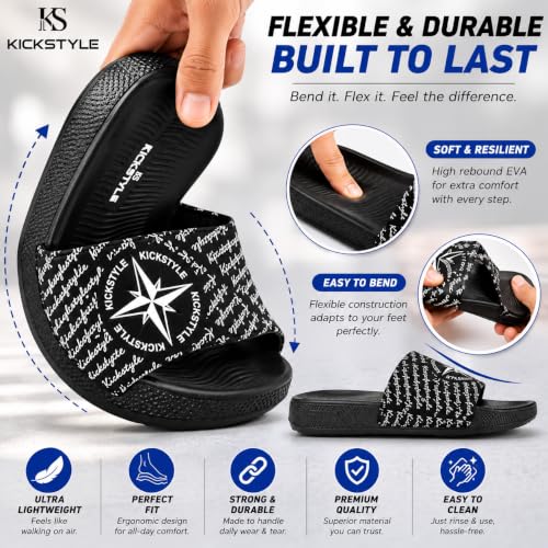 Image of Men's Streetwear Sliders | Extra Soft Doctor Recommended Chappals | Stylish Designer Textured Sole | Lightweight Comfortable Slip-On Slippers KS 2001