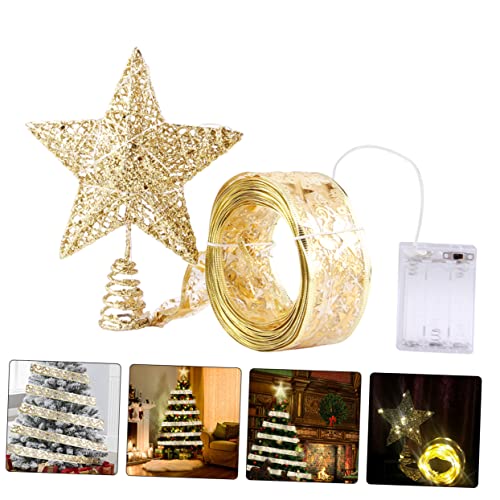Guirnalda de luces de estrella para la copa del árbol de Navidad 6