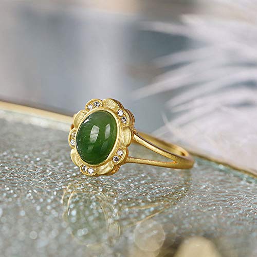 Bague en jade Hetian style rétro pour sublimer le quotidien - 5
