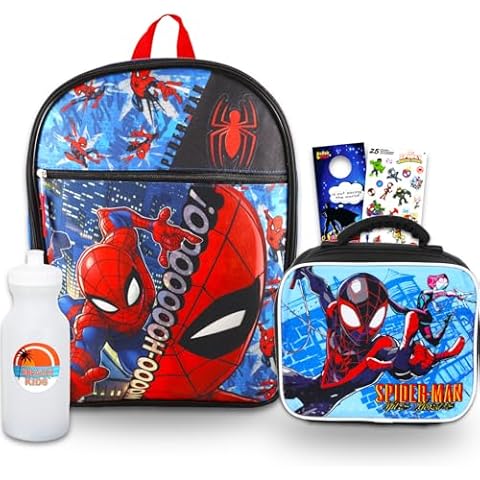 Marvel Spiderman Miles Morales Backpack Set Cover