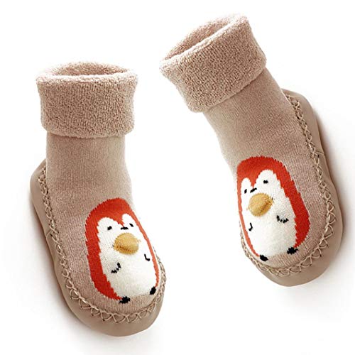 Los Niños Pequeños Los Niños Recién Nacidos Antideslizante Suela De Goma Calcetines...