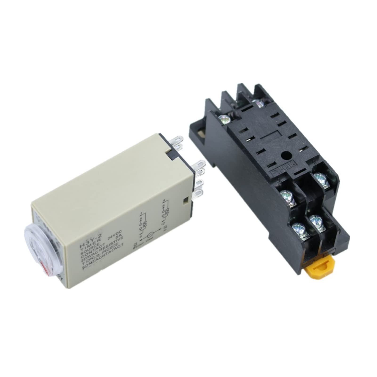 ONECM H3Y-2 36V Kleines Zeitrelais 0-10S ST6P elektronisches Relais Power on Zeitverzögerung (Größe : AC 24V)