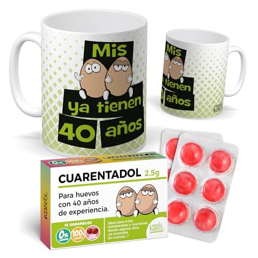mundohuevo Taza Mis huevos ya tienen 40 años version