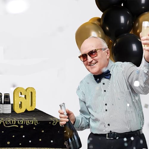 Image of TONIFUL 60th Birthday Decoration for Men and Women,60th Anniversary Decoration,Glod Glitter 60th Birthday Centerpieces for Party Decoration,Number 60 Centerpiece Table Decoration
