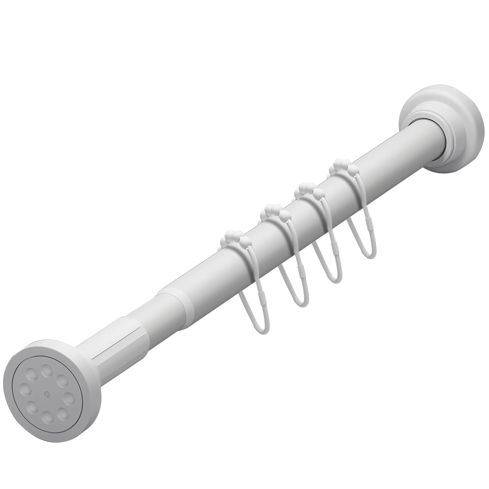 Curtain Rod, Gardinenstange Ausziehbar Kohlenstoffstahl, Bohrerfreie