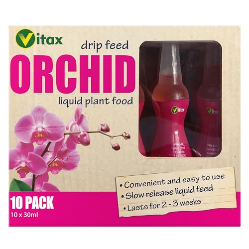 Vitax Orchid Drip Feed Mini Bottles (Pack of 10) Houseplant Care 30ml