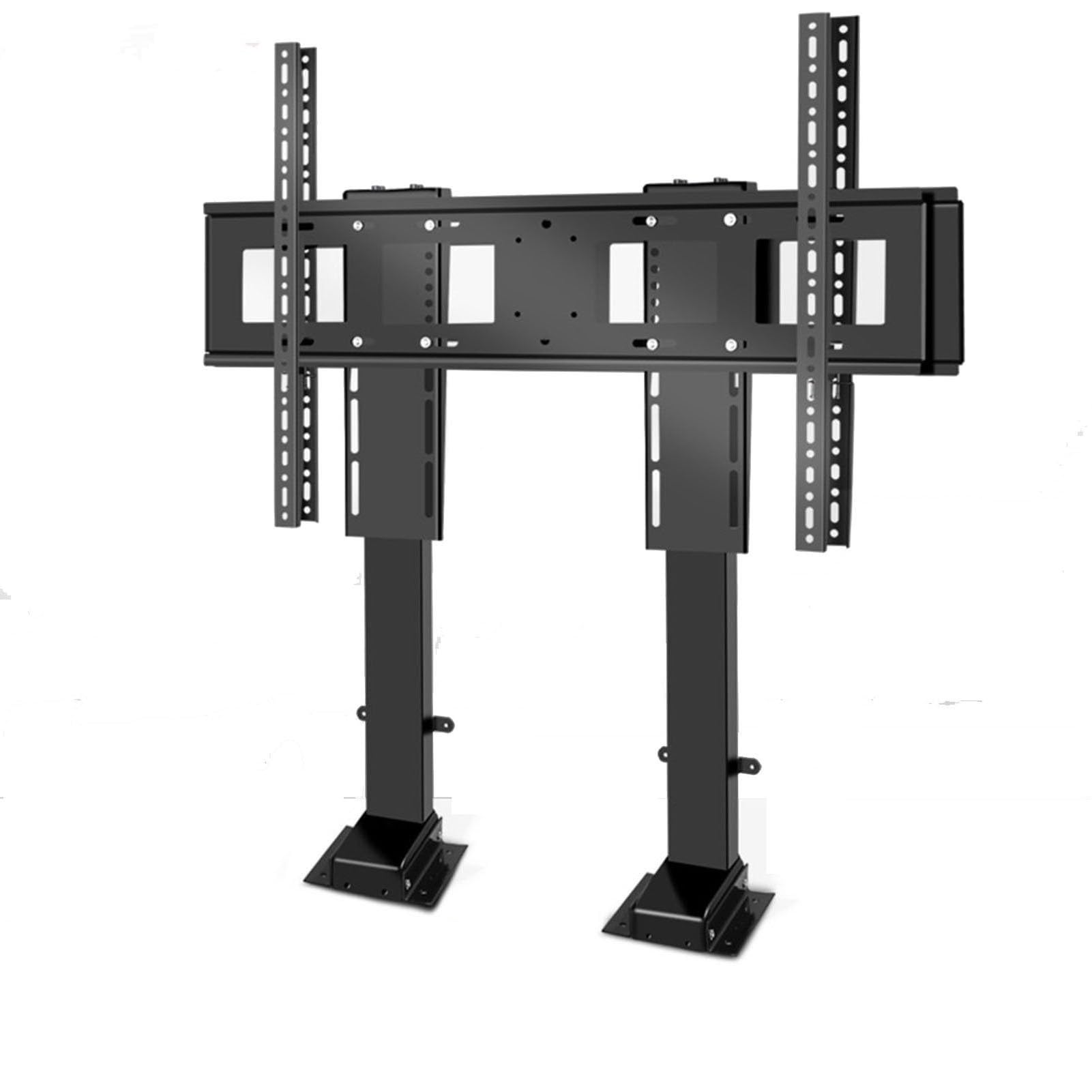 Elevador Motorizado Para Tv, Soporte Ajustable Para Tv, Mecanismo De Elevación Con Control Remoto, Doble Motor De 150 Cm/59 Pulgadas, Para Televisores De 55 A 120 Pulgadas De Hasta 130 Kg/286 Lb, 120