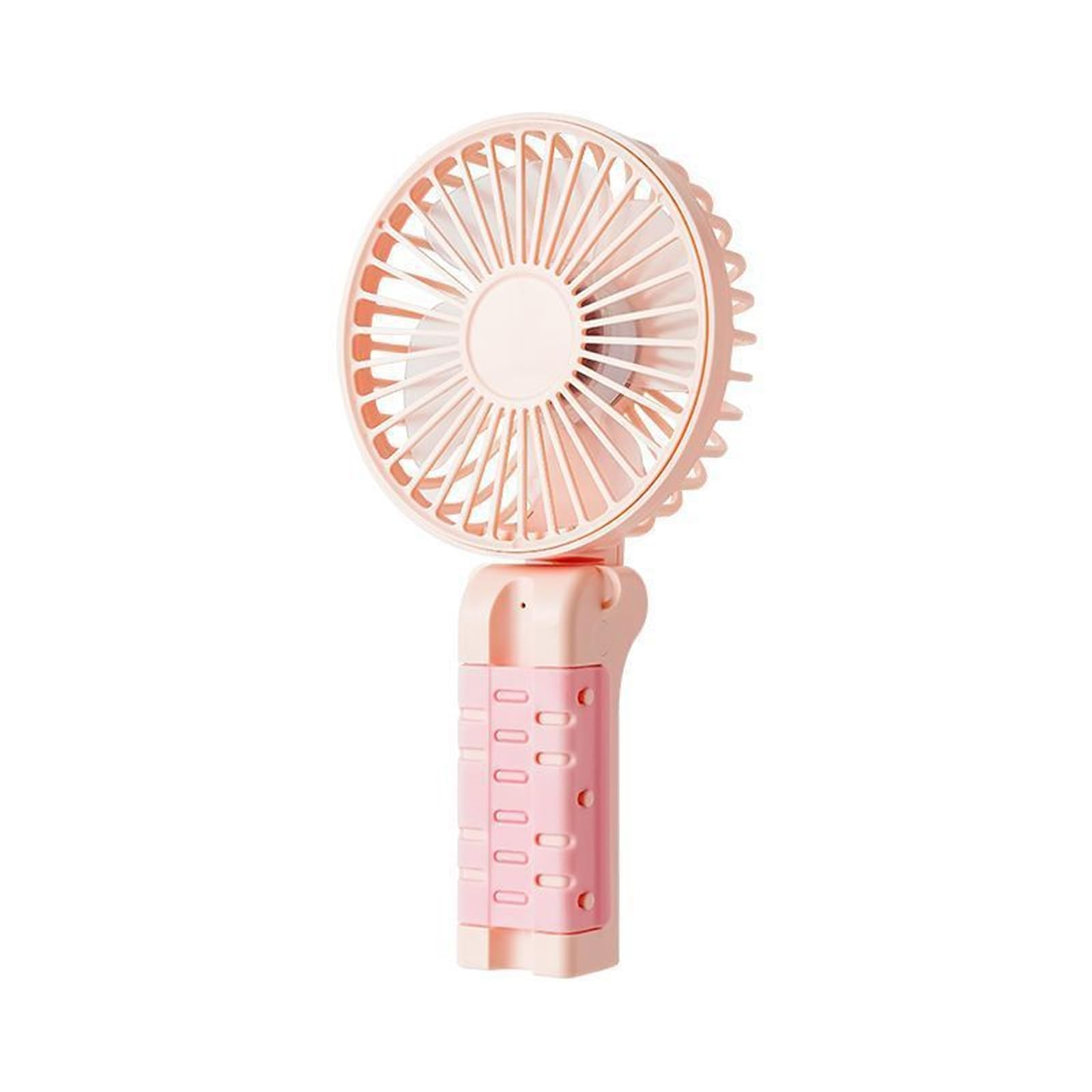 Uqezagpa Quiet Operate Portable Small Fan with 3 Speed Setting Portable Handheld Umbrella Fan for Study Work and Relaxation USB Rechargeable Small