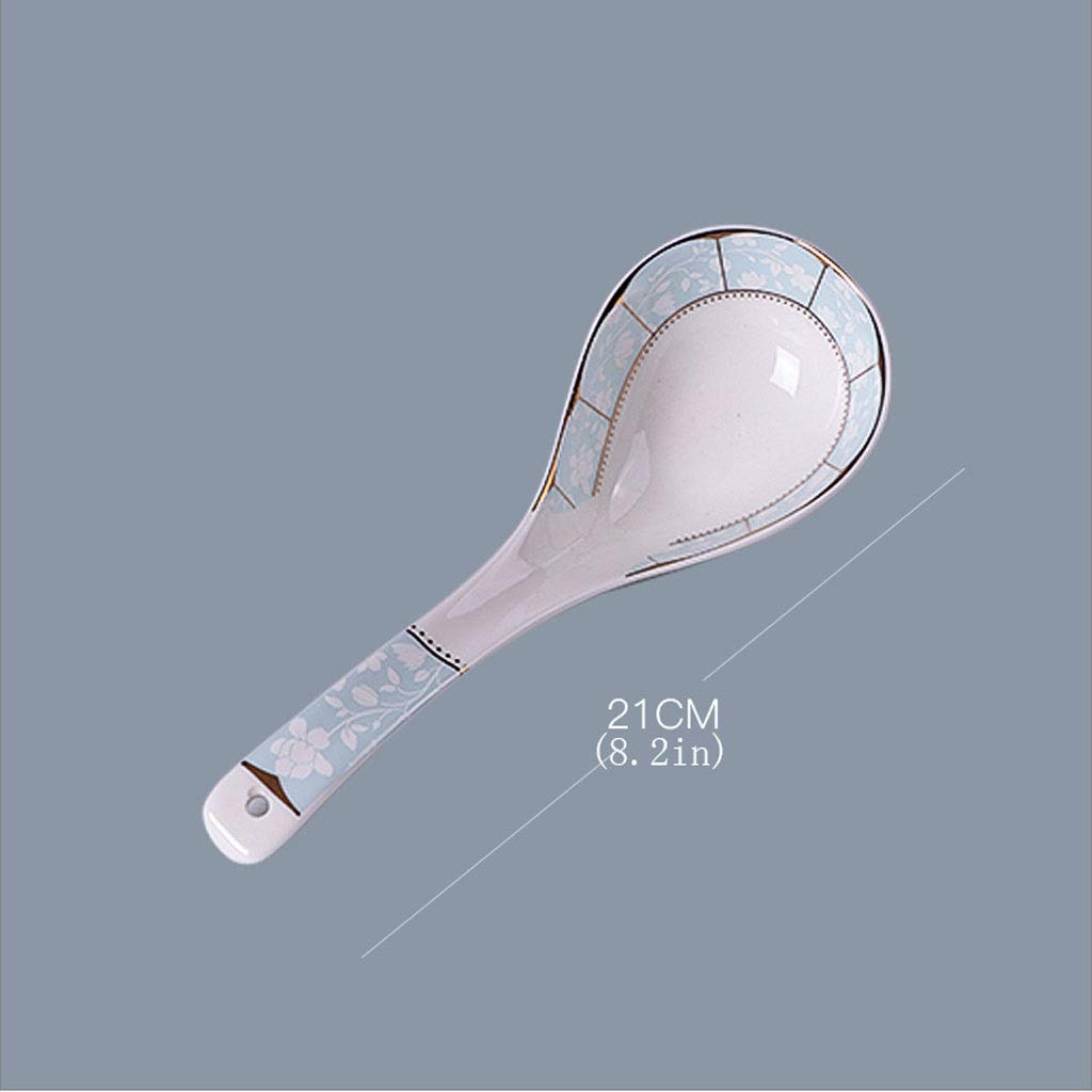 Louche À Soupe-Petites Cuillères En Céramique Pour Cuillères À Dîner, Peut Être Utilisée Dans La Cuisine, Le Restaurant, L'Hôtel Gadget Pratique/6 Pack/A