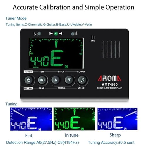 image for Digital Metronome Tuner Tone Generator, Moreup 3 in 1 Musical Tool wit