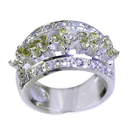 Anneau Promise Péridot en argent pour sublimer votre style bohème chic