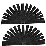 PLAFOPE 50個メイクブラシ カバー メッシュ 保護 スリーブ 化粧筆プロテクター 収納 トラベル用 黒