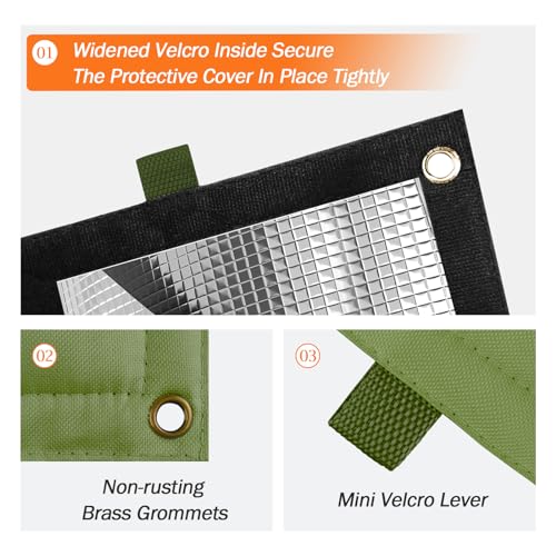Image of Backflow Preventer Insulation Cover for Vacuum Breaker, 13 inchW x 12 inchH, Green