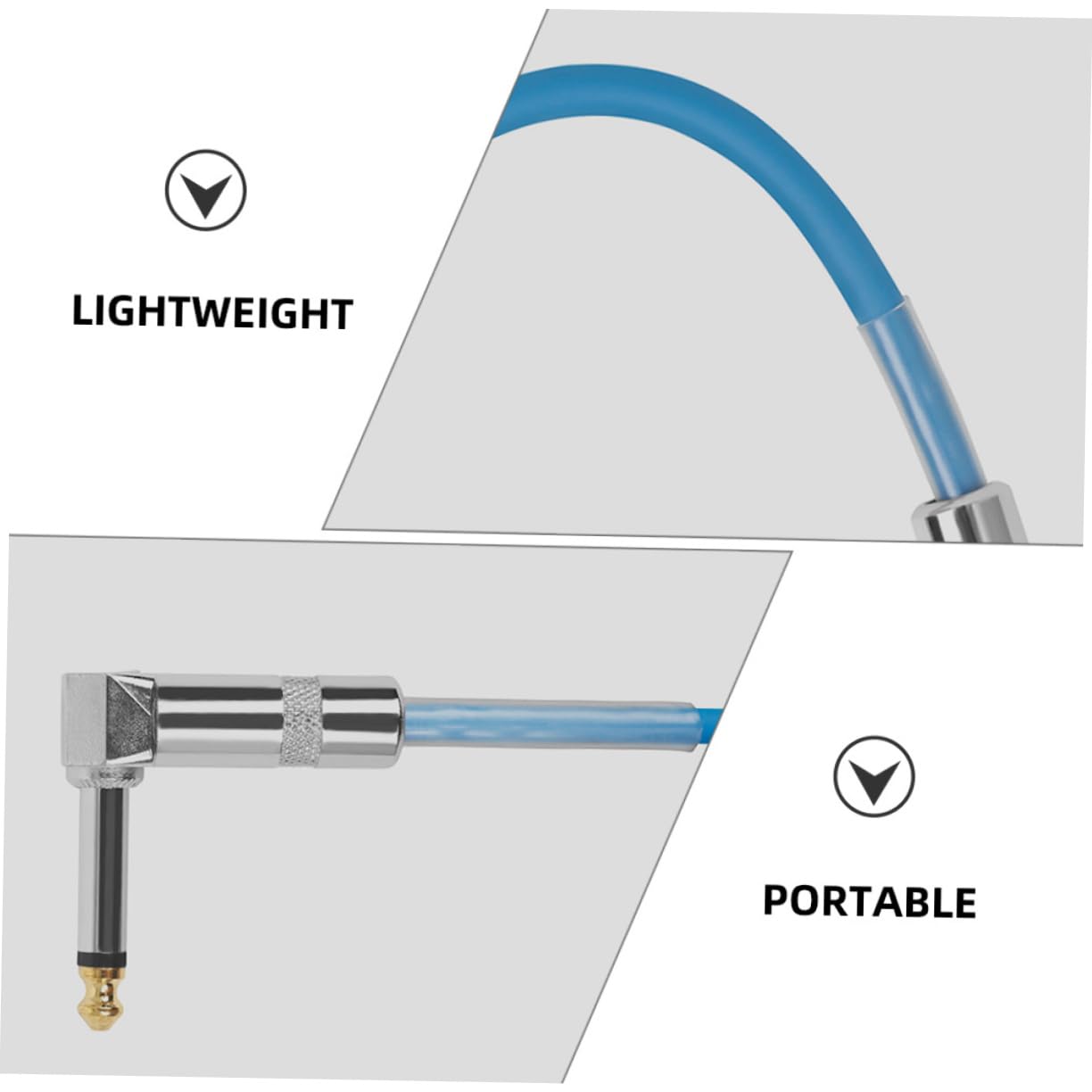 UPKOCH 5stücke Guitar Patch Cable Für Effektpedale Geräuschreduzierendes Instrumentenkabel Metallkopf Flexibles Design Für Gitarren Und Bässe