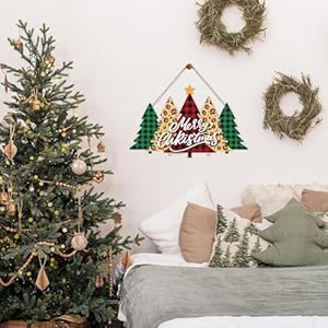 Christmas tree decorations merry christmas sign christmas wall door decor christmas gifts for women men christmas party decorations indoor outdoor christmas decor 12 x 7 inches a01  urban country home decor