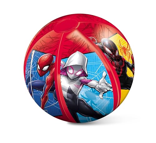 Balones de playa | Mondo Toys - Spiderman Beach Ball - Balón De Playa Y Agua Pelota Hinchable Ø 50 Cm - Ideal Para Niño Niña - 16929