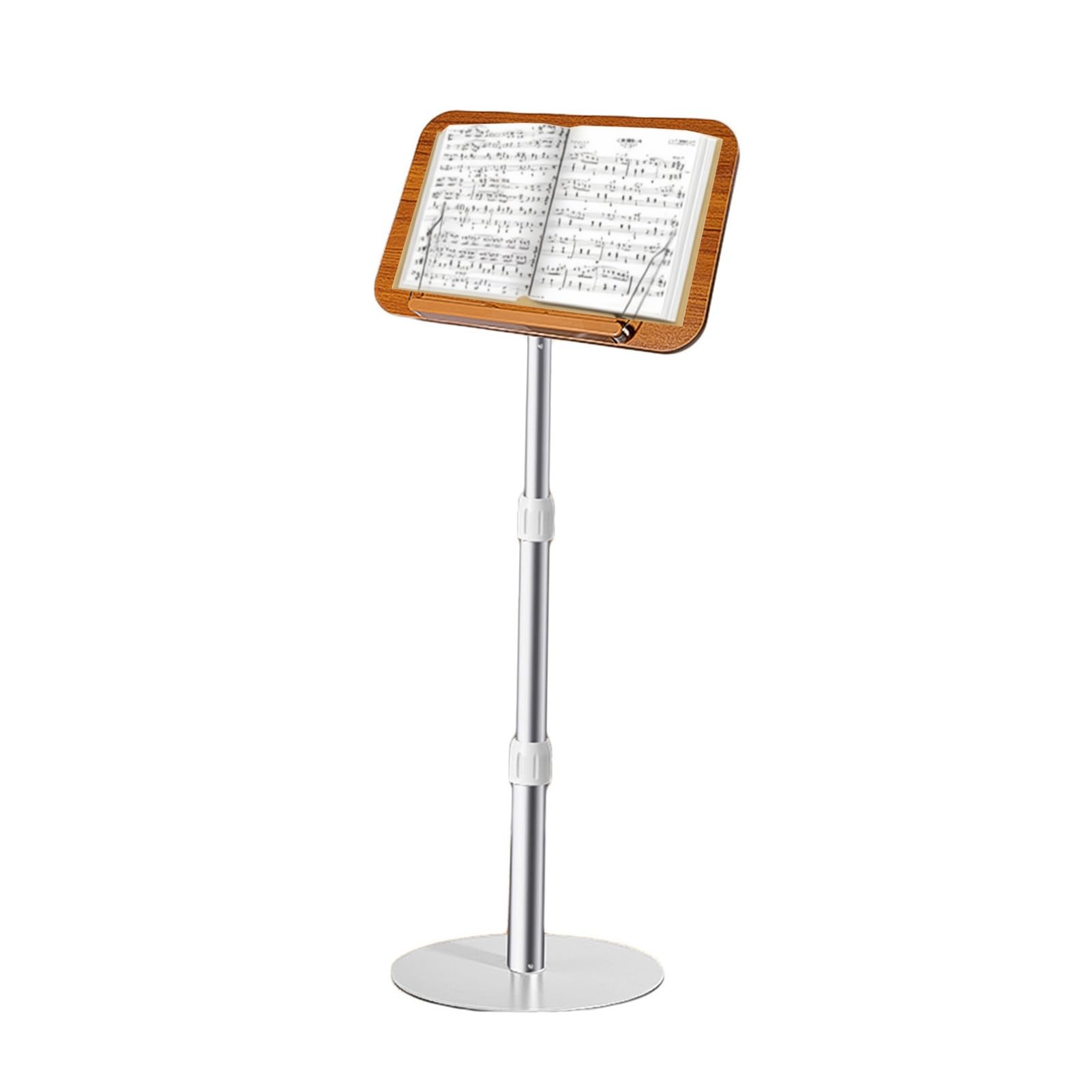 Supporto da pavimento regolabile per lettura e musica, design autoportante per un uso versatile in varie impostazioni
