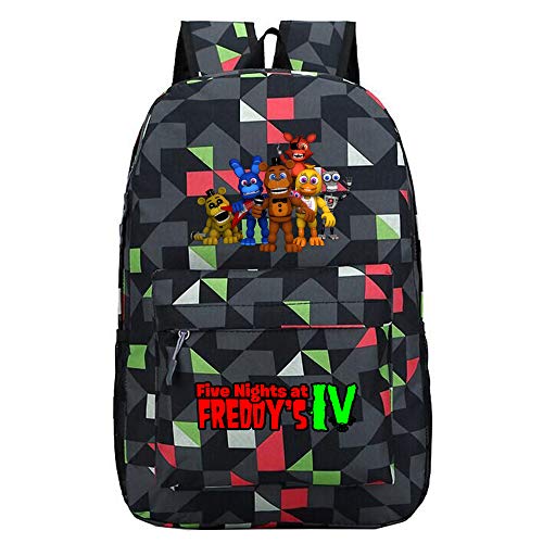 Unisex Five Nights at Freddy Mochila de Lona Casual Mochilas Escolares