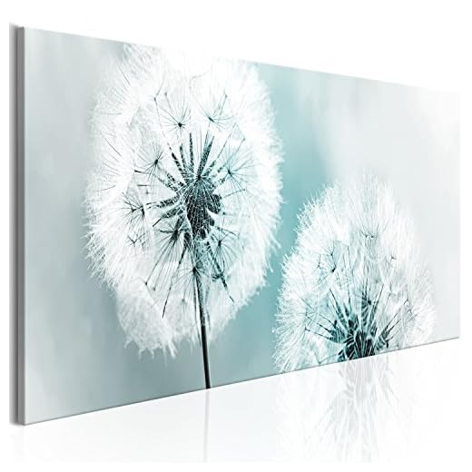 MIULEE 2er Set Kissen Kordsamt Kissenbezüge Kissenbezug Polyester,Weich Bequem,Für Autos Wohnzimmer Schlafzimmer Dekor,Hellblau,16x16inch,40x40cm 6 murando - Bilder Pusteblume 135x45 cm Vlies Leinwandbild 1 TLG Kunstdruck modern Wandbilder XXL Wanddekoration Design Wand Bild - Blumen Natur grau blau Pusteblumen b-B-0223-b-d