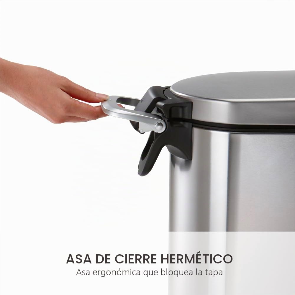 simplehuman, contenedor de comida para mascotas extragrande, acero inoxidable cepillado