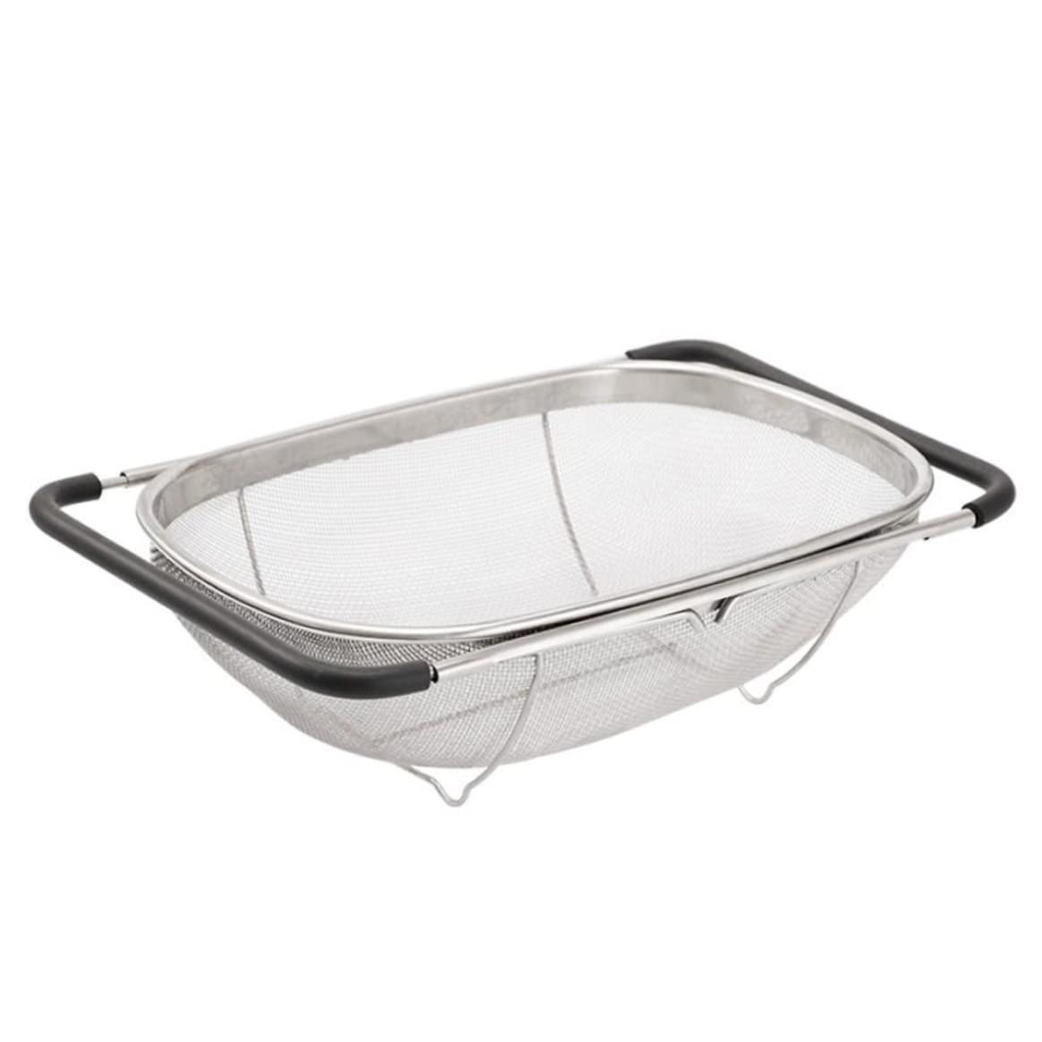 Licsaliwe Over Sink Colander Fine Mesh Stainless Steel Strainer Basket With Handle For Kitchen Sink Size S