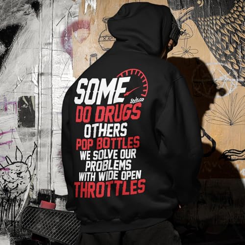 STYLN Long Sleeve Hooded Sweatshirt | Adult Unisex Automotive Enthusiasts Car Truck Bike Racing Funny Hoodie Sweatshirt - Image 6