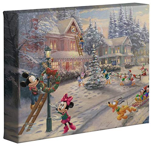 Thomas Kinkade Studios Mickey's Victorian Christmas 8" x 10" Gallery Wrapped Canvas