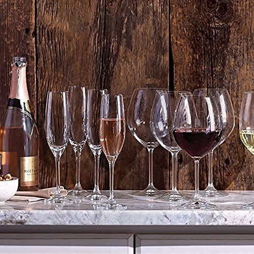 MZP Italin Premium Luxury White Wine Party Glass,Cut Wine Glasses – Wine Glass Clear Transparent for Party, Kitchen, Best for Gift Crystal Wine Glass – Clear, 180 ml, 4 Pieces (Pack of 4) (180 ml, 4)