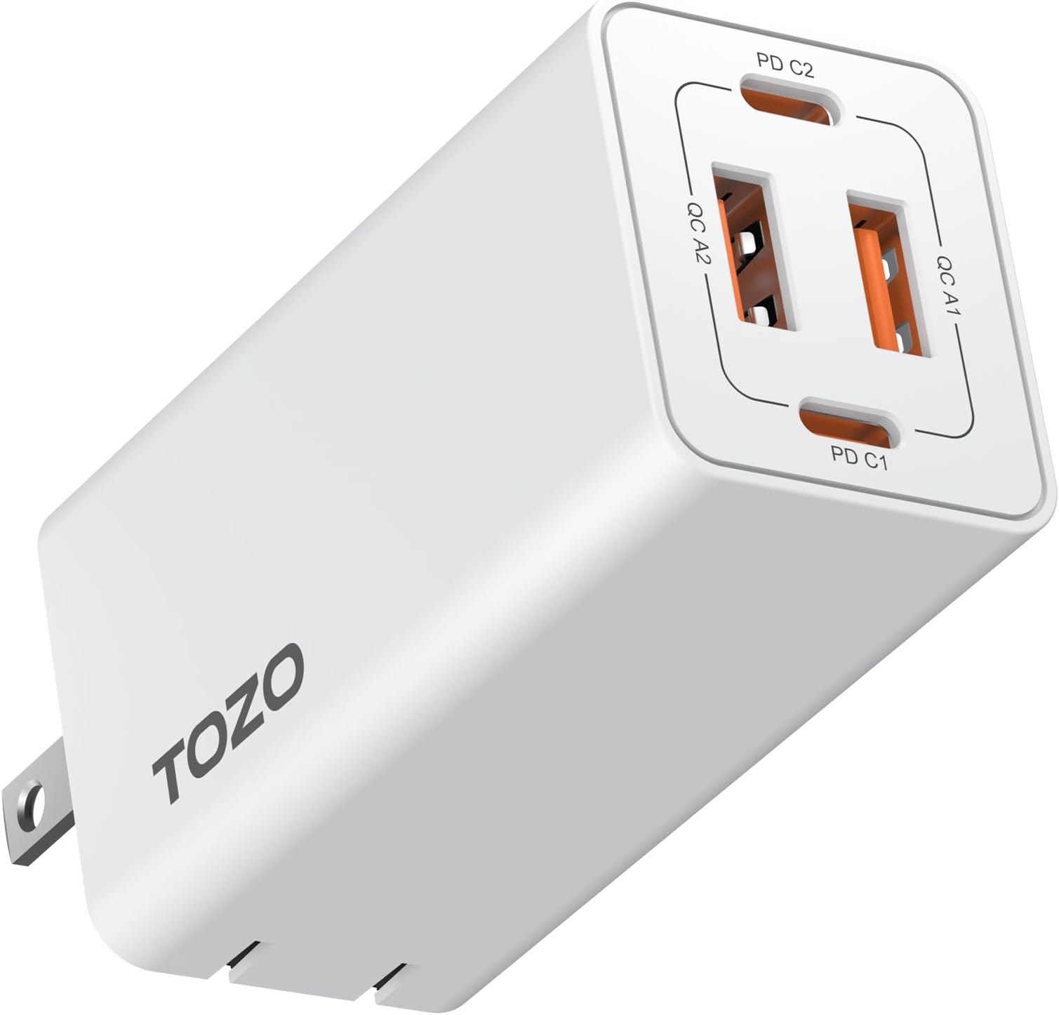 TOZO Upgraded 65W PD Power Adapter for iPhone Charger Fast Charging, USB C Wall Charger Block, Compatible with iPhone 16/15/14/13/SE/12 Series, Samsung Galaxy S24/S23/S22 Series, Matte White