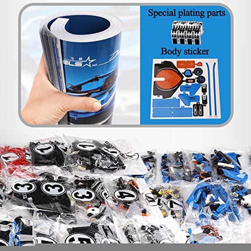 Technik Sportwagen Modell, Mould 13125, Bugatti Veyron Auto Klemmbausteine Bausteine, Kompatibel mit Lego Technic - 3858… – Bild 7