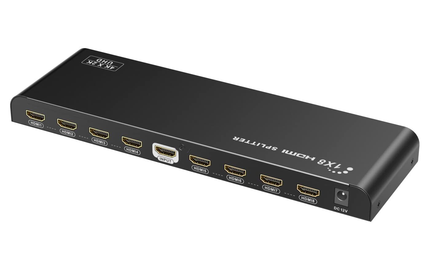 Premium Cord HDMI 2.0 Répartiteur 1-8 connecteurs 4K x 2K / 60Hz Full HD 3D Noir