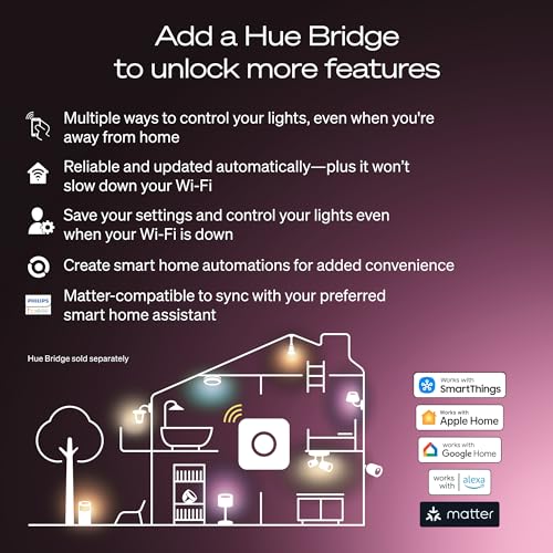 Philips Hue Smart LED A19 Bulb, 2-Pack - image 9