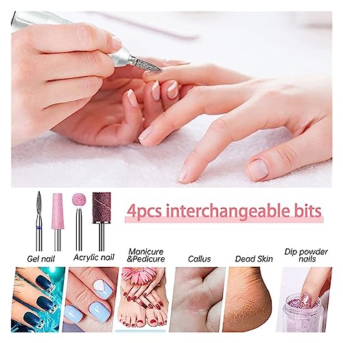 Nail-Grinding-Machine-40000RPM-Electric-Nail-Drill-Manicure-Machine-for-Nails-Pedicure-with-Touch-Screen-Nail-Art-Equipment-Nail-Milling-Cutter-Set-for-DIY-Home-or-Salon-Mani-Pedis