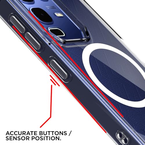 Image of Pikkme Back Cover for Infinix Note 50s 5G Mag-Safe Shockproof PC + TPU | Protective Case Magnetic Support | Bumper Case (Transparent Mag-Safe)