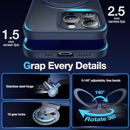 Coque iPhone 13 Pro magnétique rotative avec protection militaire rigide