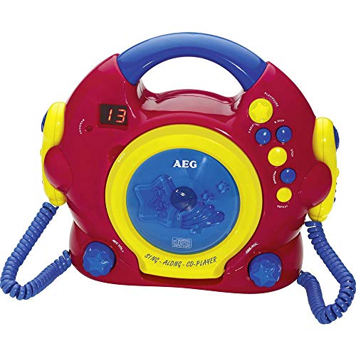 Preisvergleich Produktbild AEG CDK 4229 Kids Line Kinder CD-Player CD Inkl. Karaoke-Funktion, Inkl. Mikrofon Rot, Bunt