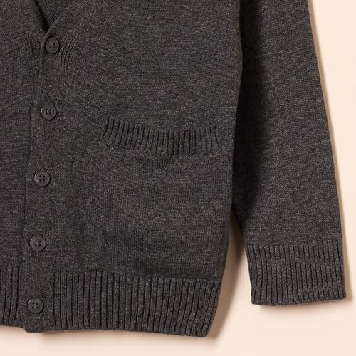 Image of Amazon Essentials Unisex Kids and Toddlers' V-Neck Cotton Uniform Cardigan Sweaters, Pack of 2