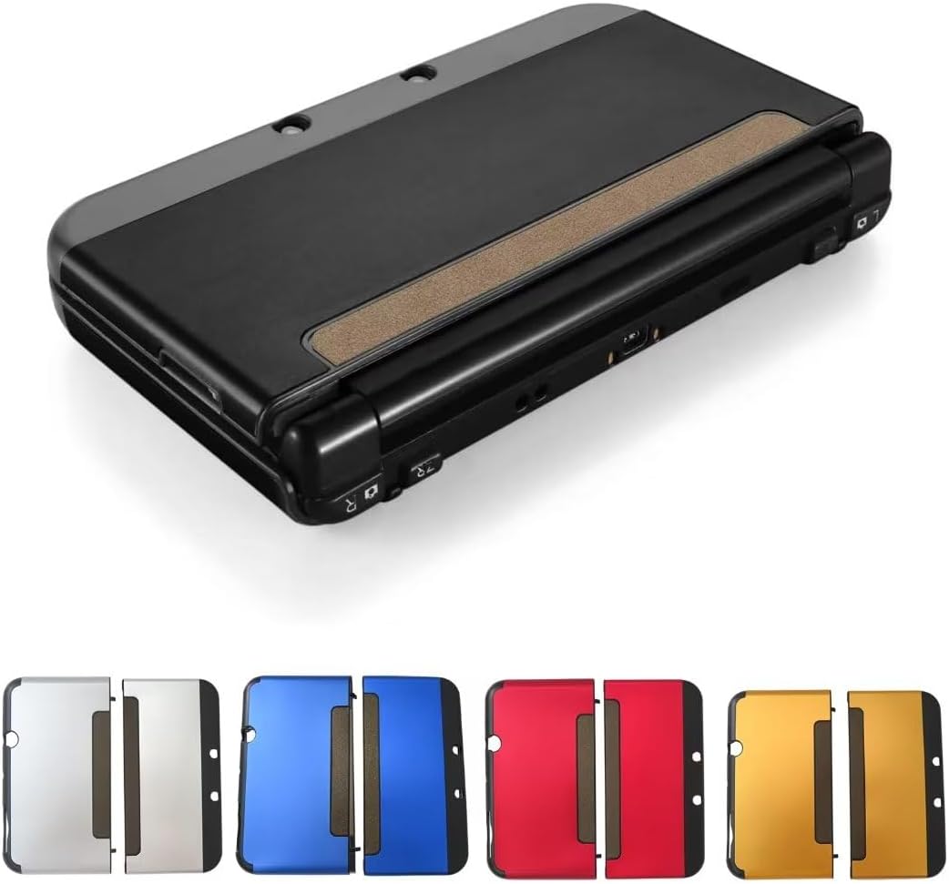 Black Trendy Shockproof Protector Case Cover Hard Shell Skin for New Nintendo 3DS LL XL 2015 - Anti-Scratch, Anti-Slip, Dustproof