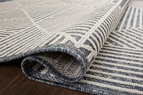 Tapete Loloi Rainier 160x231 cm Denim Cream miniatura 5