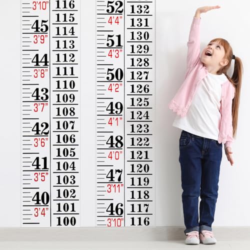 Tatuo 1 Pc Height Growth Chart for Wall Ruler Tape Adhesive for Home,Clear