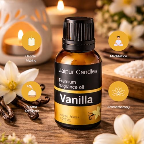 Image of Fragrance Oil | 30 ml | Aroma Oil for Home Fragrance | Best for Aromatherapy | Use in Diffusers, Candles, Air Fresheners (30ML, Vanilla)