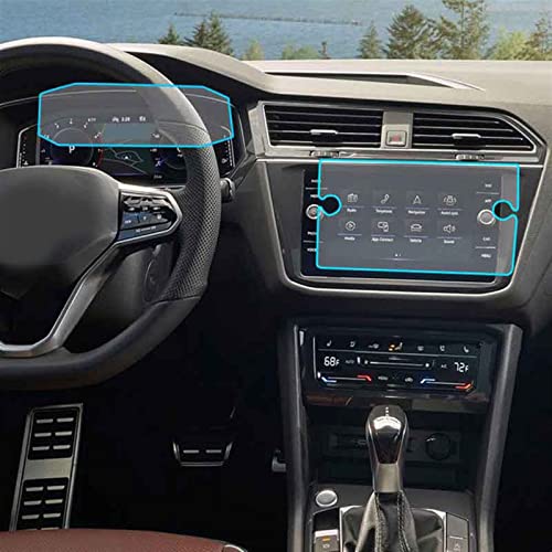 Écran Tiguan sans traces avec le film de protection verre trempé GPS - 3
