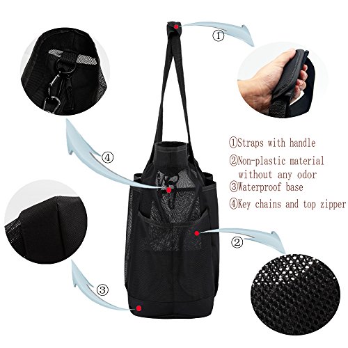 Mesh Beach Bag for Women -Extra Large Beach Tote Bag with 9 Oversized Pockets -Lightweight Market Grocery & Picnic Tote… - Image 4